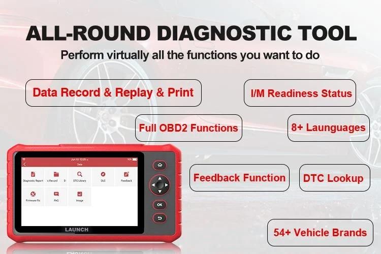 Launch X431 Crp909X Car Diagnostic Tool OBD2 Eobd Complete System Auto Code Reader Pk Crp909 Automotive Diagnostic Scanner