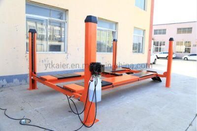 Hot Sale 4 Four Post Car Lift with Rolling Jack