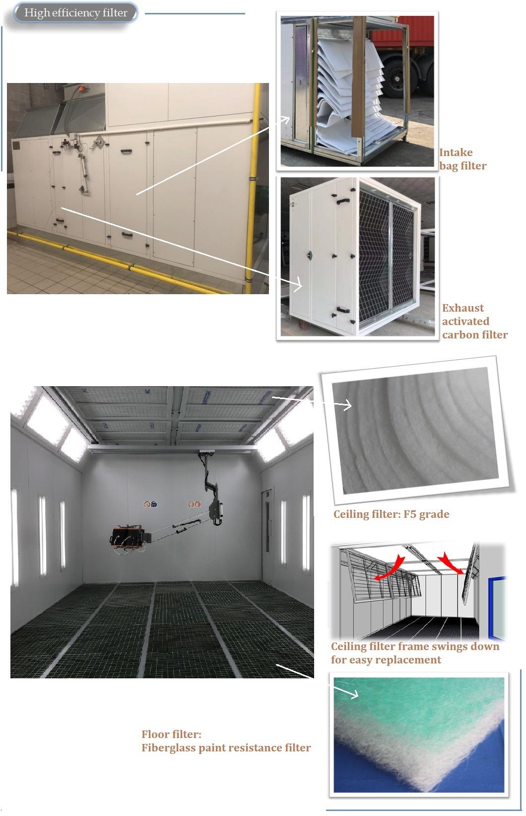 Large Size Industrial Spraying and Drying Booth for Heavy Vehicles