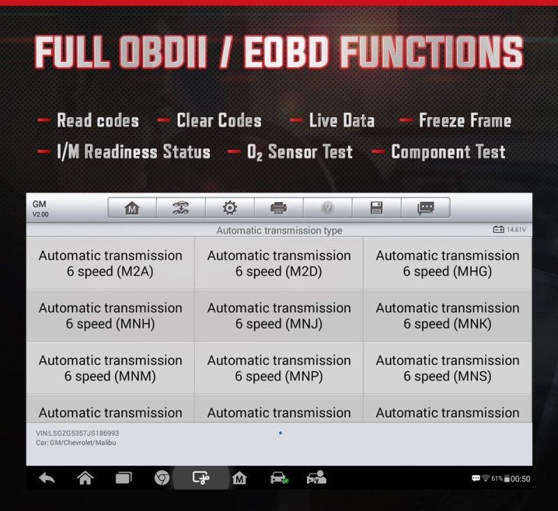 Diagnostic Scanner Autel Mk808 OBD Scan Tool Diagnostic Tools Scanner Car OBD2 Display Scanner