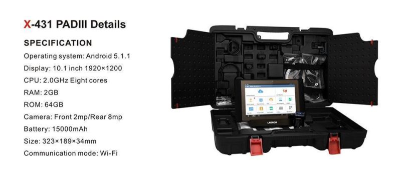 Launch X431 Padiii Full Diagnostic Tool with WiFi