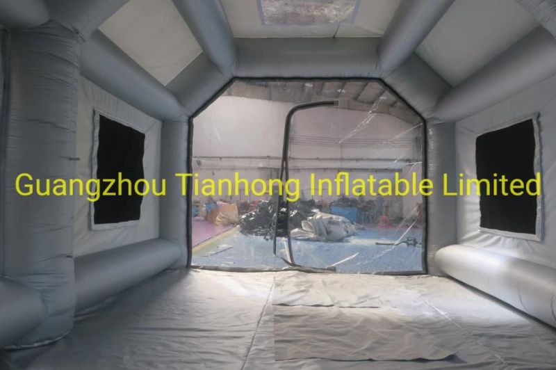 Free Shipping 8X4m Inflatable Paint Booth Inflatable Spray Booth for Cars