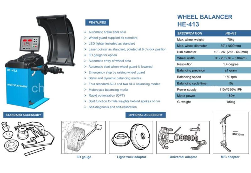 High Quality Made in China Wheel Balancer