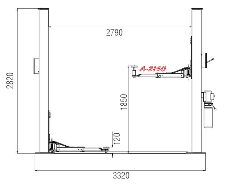 Vico Two Post Car Lift Hydraulic Vehicle Hoist