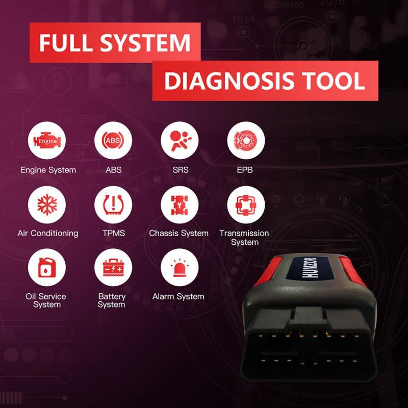 Humzor Nexzdas ND606 Lite Support Diagnostic+Special Functions+Key Programming for Both 12V/24V Cars and Heavy Duty Trucks