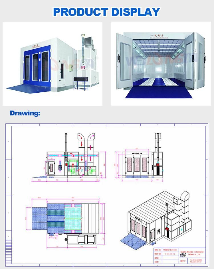 Wld-9000 Luxury Type Car Baking Booth (CE) Oven