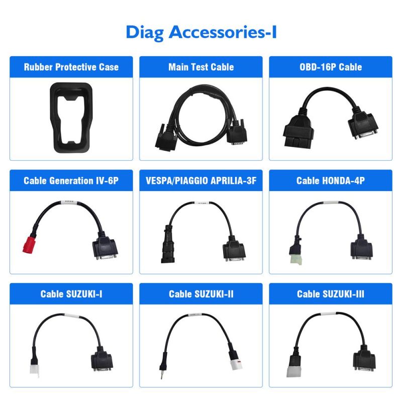 Jdiag M100 Motorcycle Diagnostic Tool for Kawasaki YAMAHA Suzuki Motorbike Scanner Motor Scan Tool Instead of Mct-500