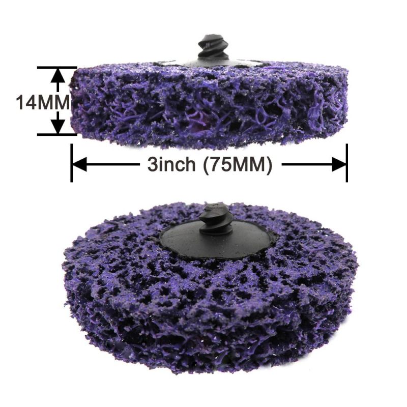 3 Inch 75mm Round Purple Quick Change Surface Conditioning Discs