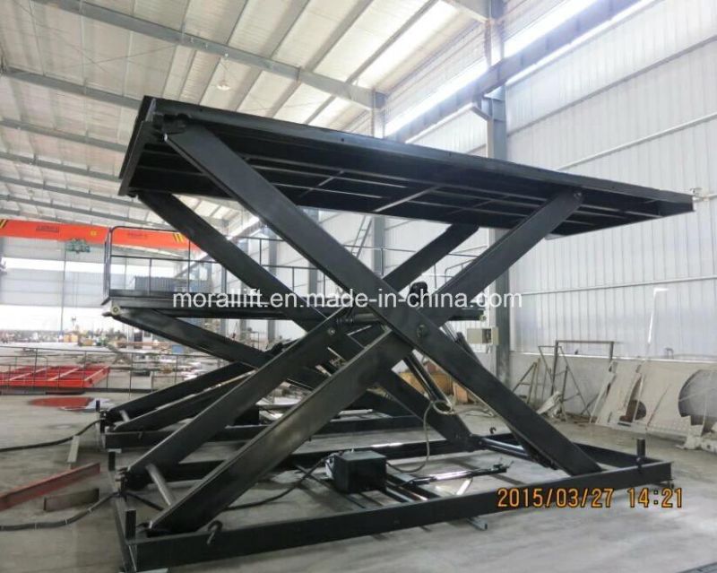 Hydraulic 4 ton loading stationary scissor car lift table