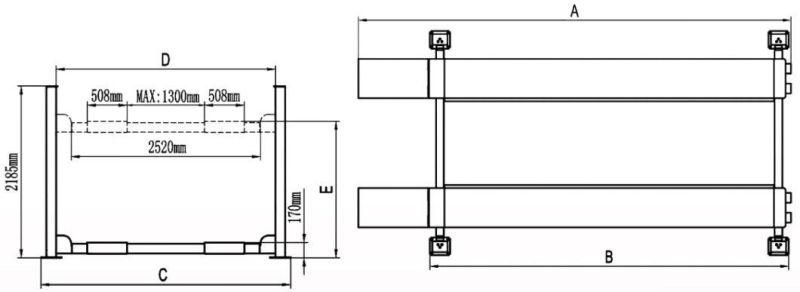 High Safety Sychronization Four Post Vehicle Hoist