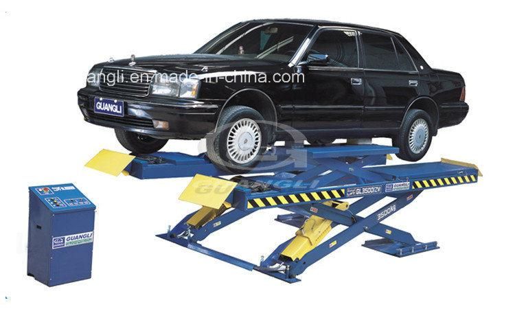 Gl3500/Zm Double Platform Scissor Manual Car Lift for Four-Wheel Alignment