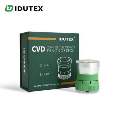 Idutex CVD-9 OBD2 Heavy Duty Truck Scanner Engine System Code Reader 9 Pins Hdobd 2 Diesel Scanner Diagnostic Tool Free Update