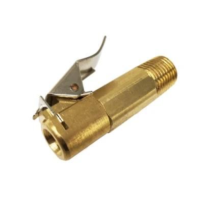 Car Tire Flexible Rubber Tube Brass Lock-on Brass Air Chuck Tire Chuck