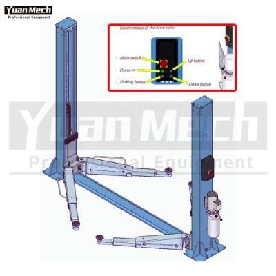 Hydraulic Car Lift Two Post 4t with Electro Down Valve