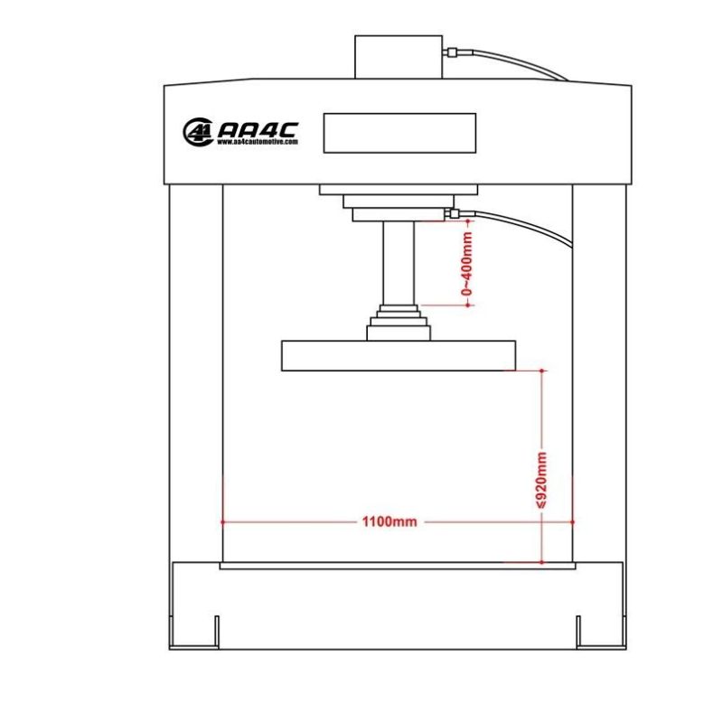 AA4c H Frame Hydraulic Press Solid Forklift Tire Press Machine 75t-200t Hydraulic Solid Tire Press Machine Hydraulic Tire Press