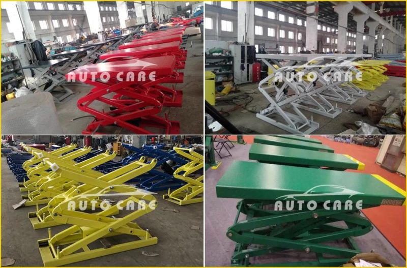 3.5t Full Rise Car Scissor Inground Lift for Repair Shop