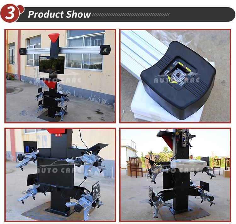 Wheel Alignment for Passenger Cars with Touchless Wheel Clamps