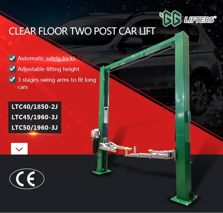 Clear Floor Lift/two post lift for car repare