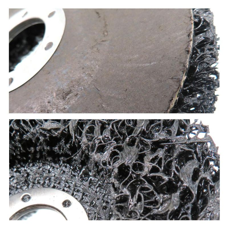 4.5 Inch 115mm Black Quick Change Roll Lock Strip & Clean Medium Prep Pad Discs for Paint Removal