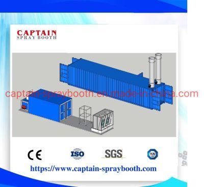 40hc Container Spray Booth Water Curtain Booth Baking Oven