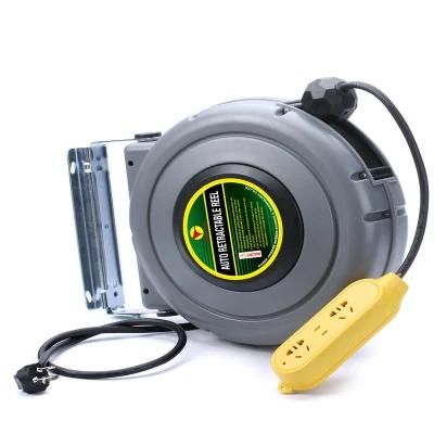 Jinbeide Abrasion Proof 11m Heat Resistant 36FT Cable Auto Multifunctional Automatic Retractable Electric Hose Cable Reel