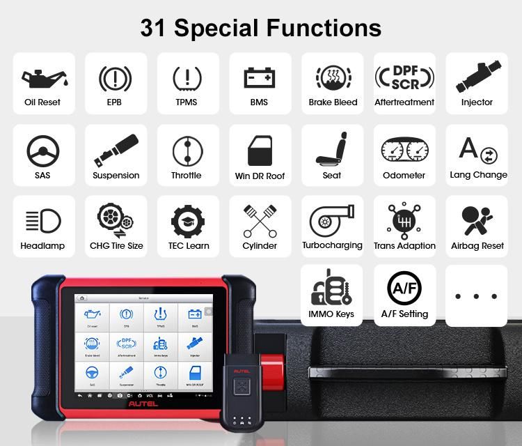 Automotive Scanner Autel Mk906bt Diagnostic Scanner Autel Maxisys Ms906bt Car OBD2 Scanner Bidirection