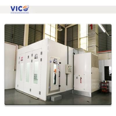 Vico Car Painting Room Vehicle Diesel Type Down Draft Spray Painting Booth