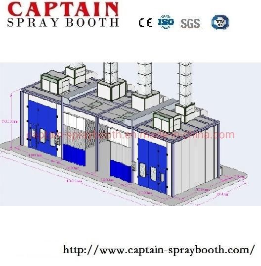 Customized Combination Booth / Spray Booth / Preparation Bay / Mixing Room