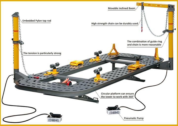 Ce Certificated Auto Repair Equipment Car Body Frame Machine