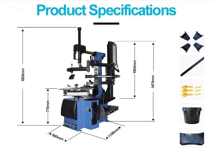 OEM ODM Manufacture Good Quality Garage Shop Automatic Tilt-Back Arm Tire Changer