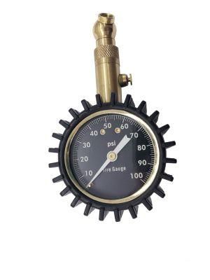 Heavy Duty Dial Tire Gauge with 360 Degree Swivel Chuck