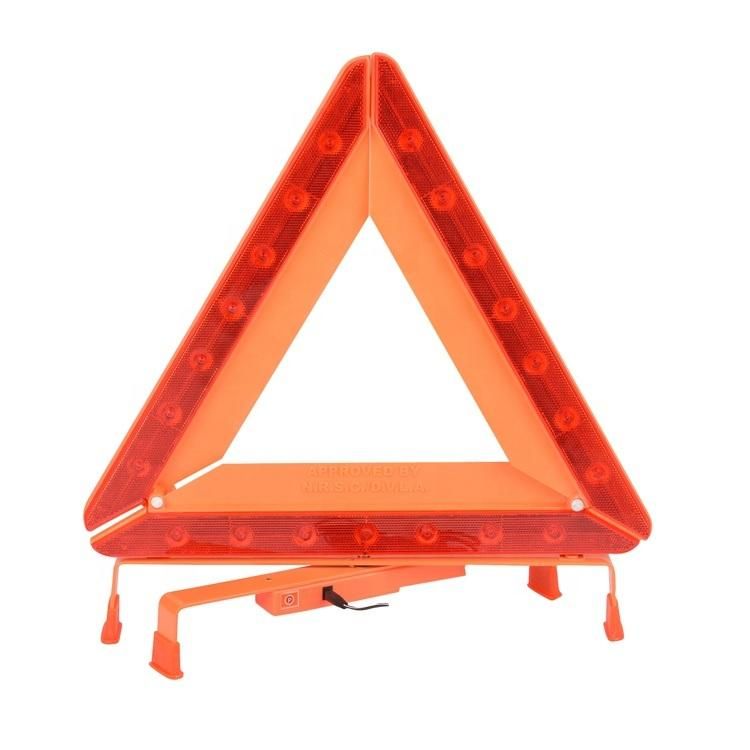 21PCS LED Light Warning Triangle Flashing/Constant Light Accessory Plug/Batteries LED Warning Triangle