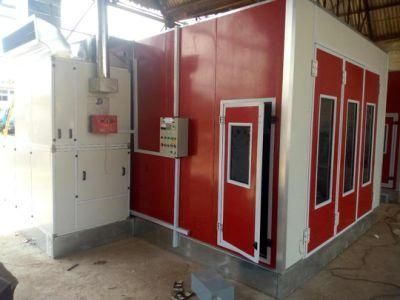 Auto Paint Booth with Oven and Mixing Room for Sale