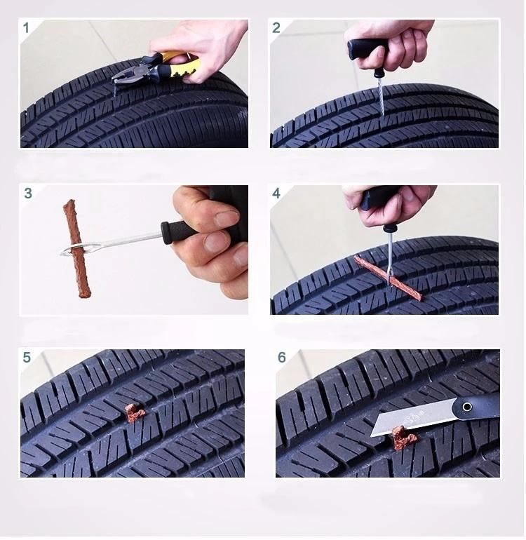 Best Selling 2 Minutes Fix Tools Tubeless Tire Repair Kit for Auto Car