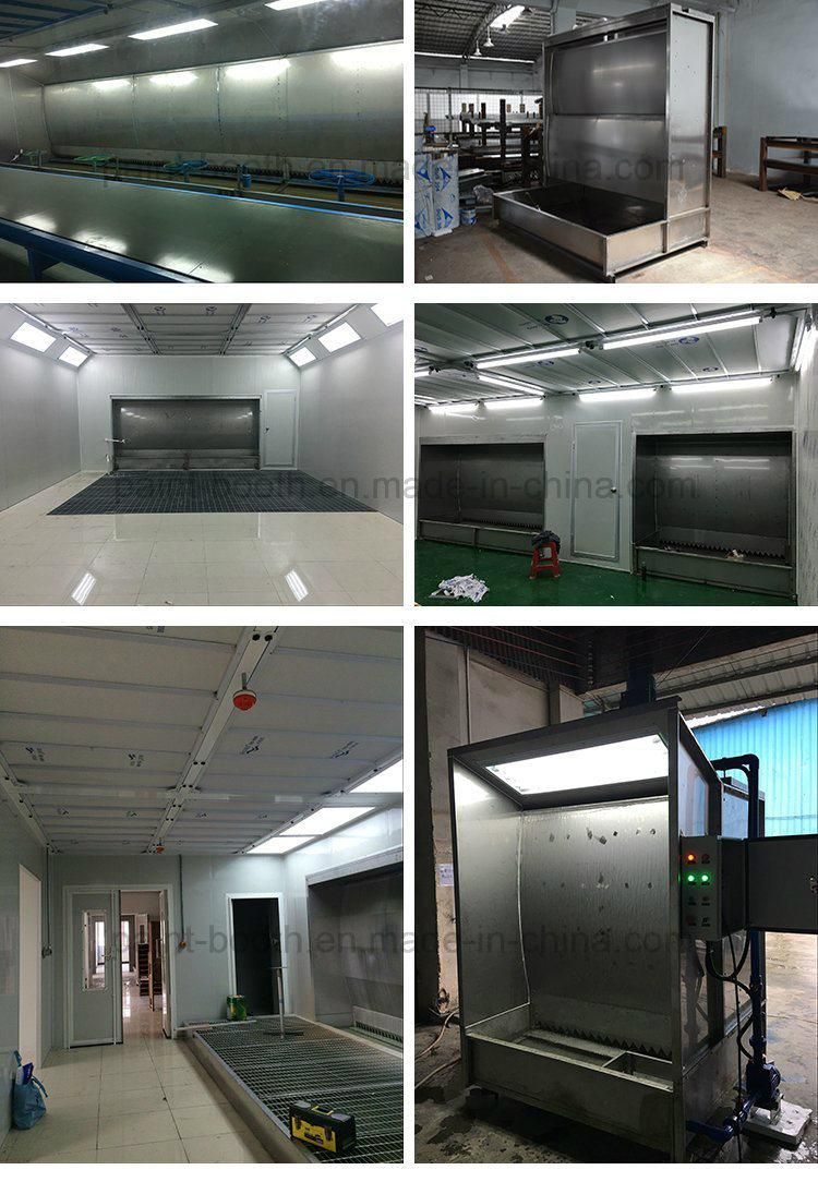 Water-Curtain Spray Booth Wet Type Spray Booth for Furniture Painting