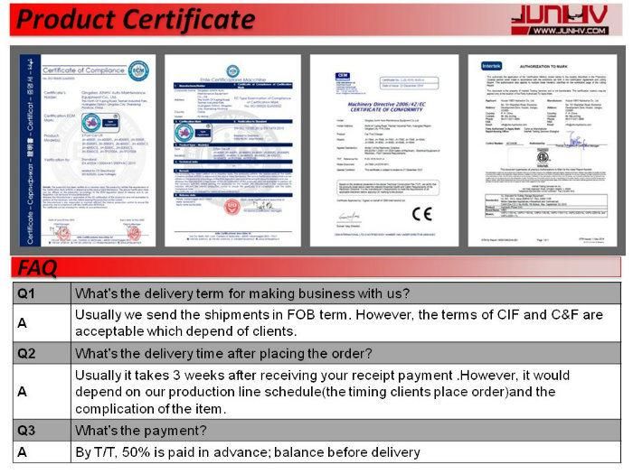 1 Year Warranty Single Post Car Lift with Ce