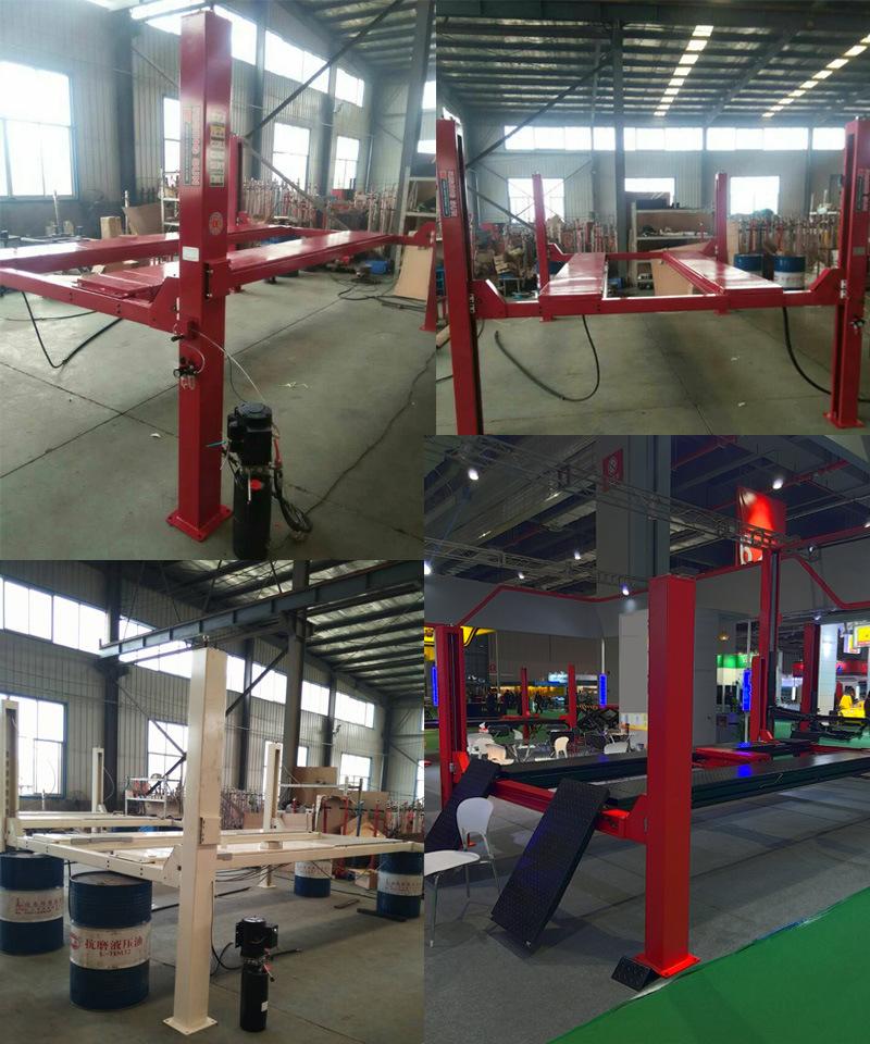 3.5t Four Post Car Alignment Lifting Machine for Workshop Equipment