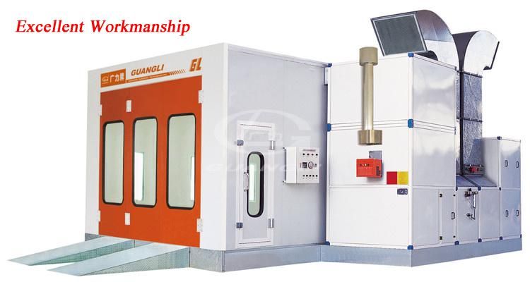 Guangli Factory Auto Line Produce Economic Type Used Spray Booth Baking Overn Paint Booth with Lighting