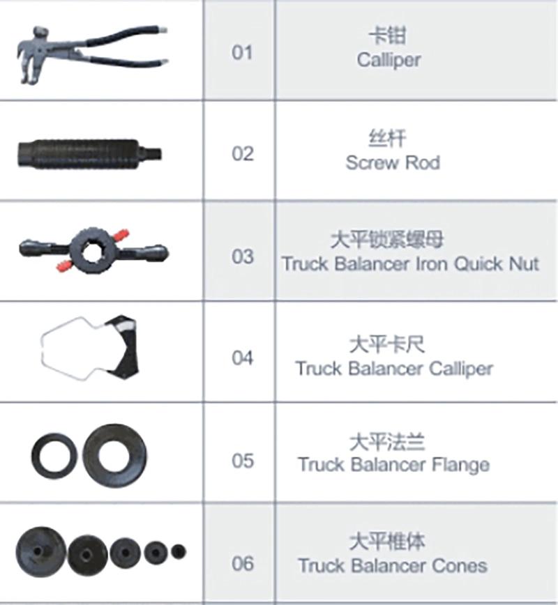 Semi Automatic Wheel Balancer Truck Rrepair Machine