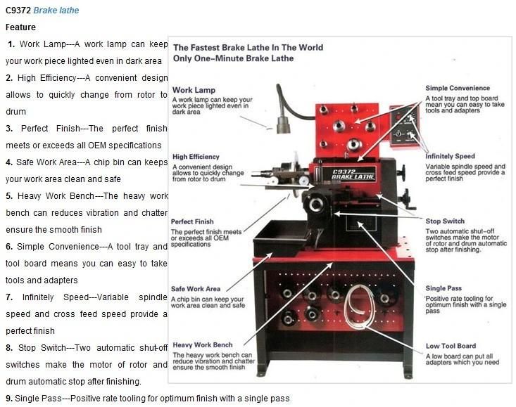 Brake Lathe C9372
