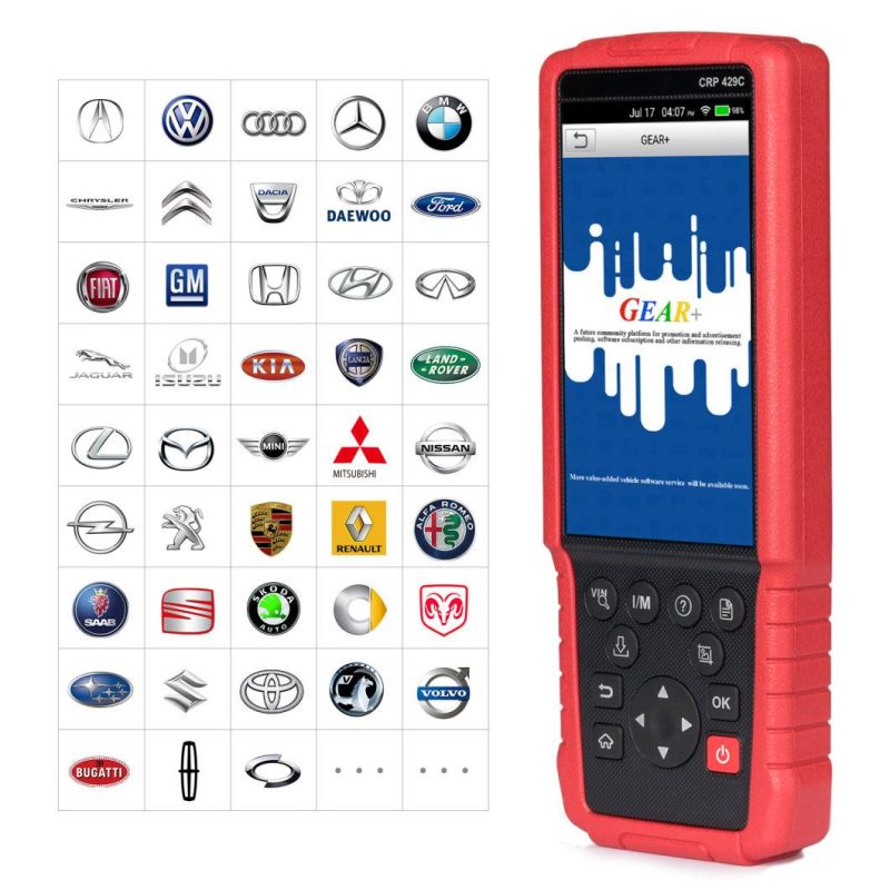 Launch Crp429c Auto Diagnostic Tool Reset Functions Four Systems Obdii