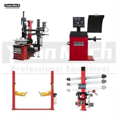 Tire Service Machine Car Lift Wheel Balancer Wheel Alignment Combo