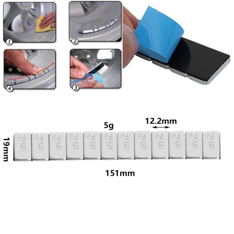 Tire Balancing Weight Adhesive Wheel Weights 5g*12