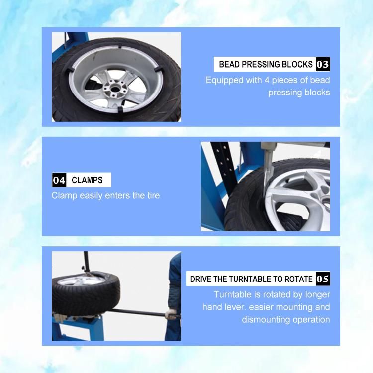 Easier Mounting and Dismounting Operation Tire Changer