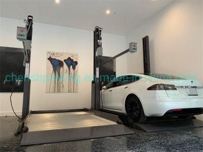 2 Level Hydraulic Car Lift Parking System for Two Vehicles