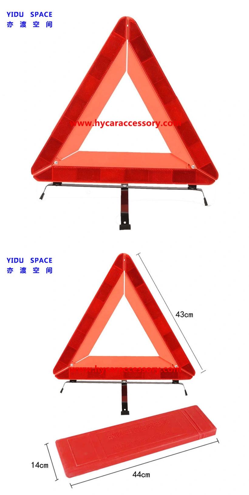 CE Certification Wholesale Warning Sign Road Safety Emergency Reflective Folded Foldable Reflective Auto Car Warning Triangle for Traffic Safety