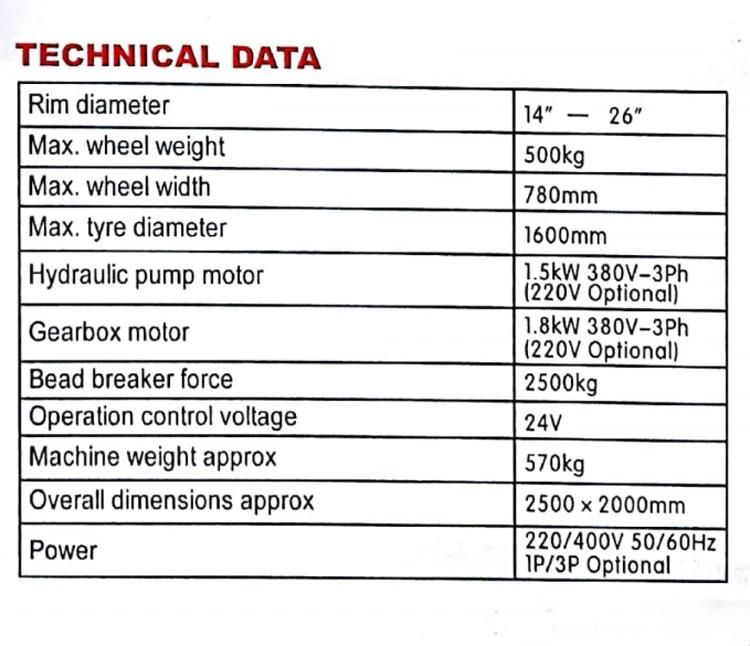 Truck Tire Changer Machine with Good Quality