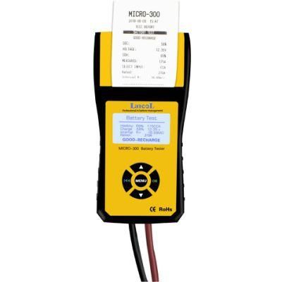 Digital 12V 300 Auto Car Battery Tester with Printer