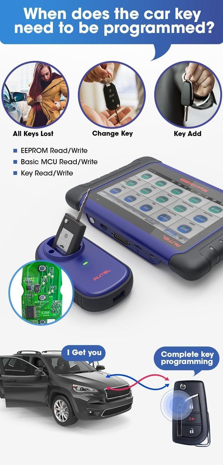 Autel Maxilm Im508 Key Fob Programmer and IMMO Tool Equipped with The XP200 Key Programmer Powerful OE Level Full System Diagnostic Tools for All Cars