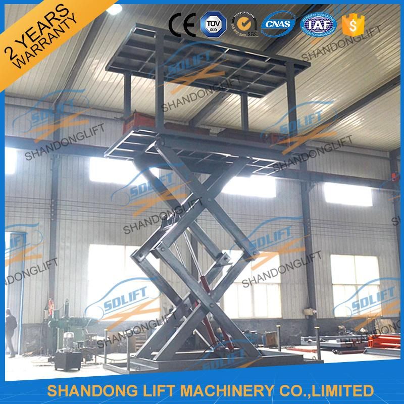 China Stationary Hydraulic Electric Scissor Car Elevator